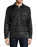 Harkstead Quilted Technical Shirt Jacket, Black