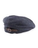 Wool Newsboy Cap, Ink