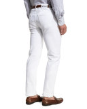 Twill Five-Pocket Pants, White