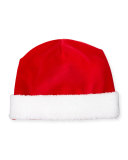 Ho Ho Ho Velour Hat, Red/White