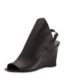 Open-Toe Slingback Wedge Sandal