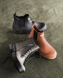 Dark-Sole Chelsea Boot, Black