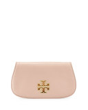 Britten Leather Clutch Bag, Indian Rose 