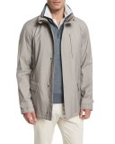Cashmere-Blend Tech Storm Jacket, Chateau