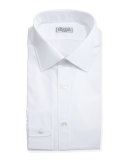Solid Poplin Dress Shirt, White
