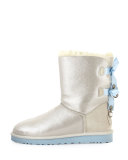 I Do! Bailey Bling-Bow Boot, White