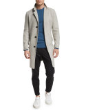 Whyte Cashmere Topcoat, Crisp Heather
