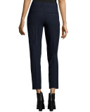 Side Strapping Pants, Black