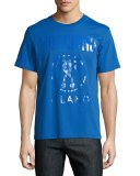 Tonal Double Question Mark Logo T-Shirt, Blue