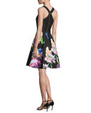 Illusia Floral-Print Cocktail Dress
