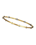 Diamond-Quatrefoil Bangle, Golden