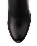 Adox Leather 85mm Red Sole Ankle Boot, Black