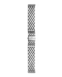 18mm Deco Diamond Taper 7-Link Bracelet Strap, Steel