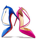 Cross Blake 100mm Patent Red Sole Pump, Electric