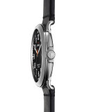 47mm Runwell Leather Watch, Black 