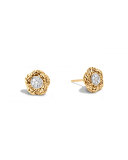 Small Classic Chain Diamond Stud Earrings