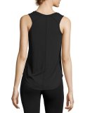 SG Collegiate Arched Tank Top, Black