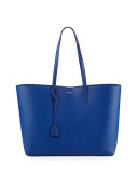 Large Shopping Tote Bag, Cobalt/Black