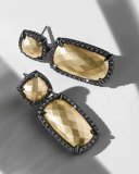 Chatelaine Double Drop Earrings in Gold with Diamonds