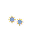 19K Tiny Bee Stud Earrings