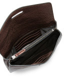 Mini Envelope Crossbody with Monili Closure, Bordeaux
