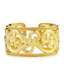 Harmony 18k Gold Hinged Cuff Bracelet