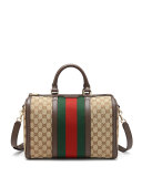 Vintage Web Boston Bag, Beige/Ebony/Cocoa