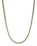 Classic Chain Extra-Small Reversible Silver & Gold Necklace