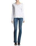 Mid-Rise Boot-Cut Jeans, Elma