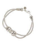 Classic Chain Silver Love-Knot Bracelet