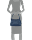 Parachute Small Intrecciato Tote Bag, Cobalt Blue