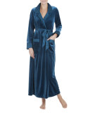 Peacock Soft Robe, Blue