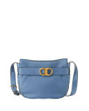 Gemini Link Small Belted Hobo Bag