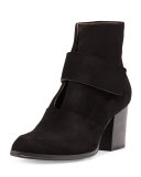Oju Suede Ankle Boot, Black