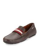 Pearce Leather Driver w/Trainspotting Strap, Brown