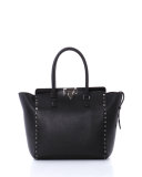 Rockstud Pagoda Shopper Tote Bag, Black