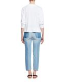 Klowia Marant Linen Jersey Tee, White