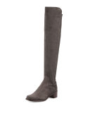 Reserve Suede Over-the-Knee Boot, Smoke