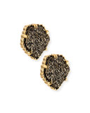 Tessa Druzy Button Earrings