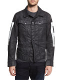 RAW Painted Denim Jacket, 3D Dark Aged