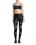 Bondage Snake-Embossed High-Rise Legging, Venom