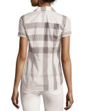 Short-Sleeve Cotton Check Shirt 