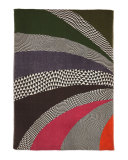Geometric-Pattern Fan Scarf, Multicolor