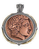 Men's Aeolus Two-Sided Apollo Pendant w/Spinel