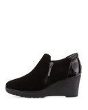Nakita Suede Wedge Bootie