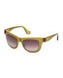 Bubbled Cat-Eye Sunglasses