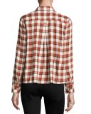 The Tuck Blouse, Danika Plaid