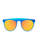 Baja East Atomic Brow-Bar Sunglasses, Baja Blue