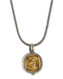 Bronze Owl Coin Pendant Necklace