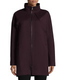 Zip-Front Wool Jacket